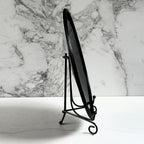 Concave Black Scrying Mirror