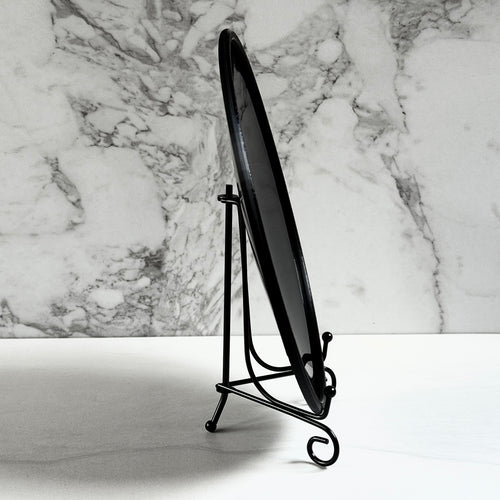 Concave Black Scrying Mirror