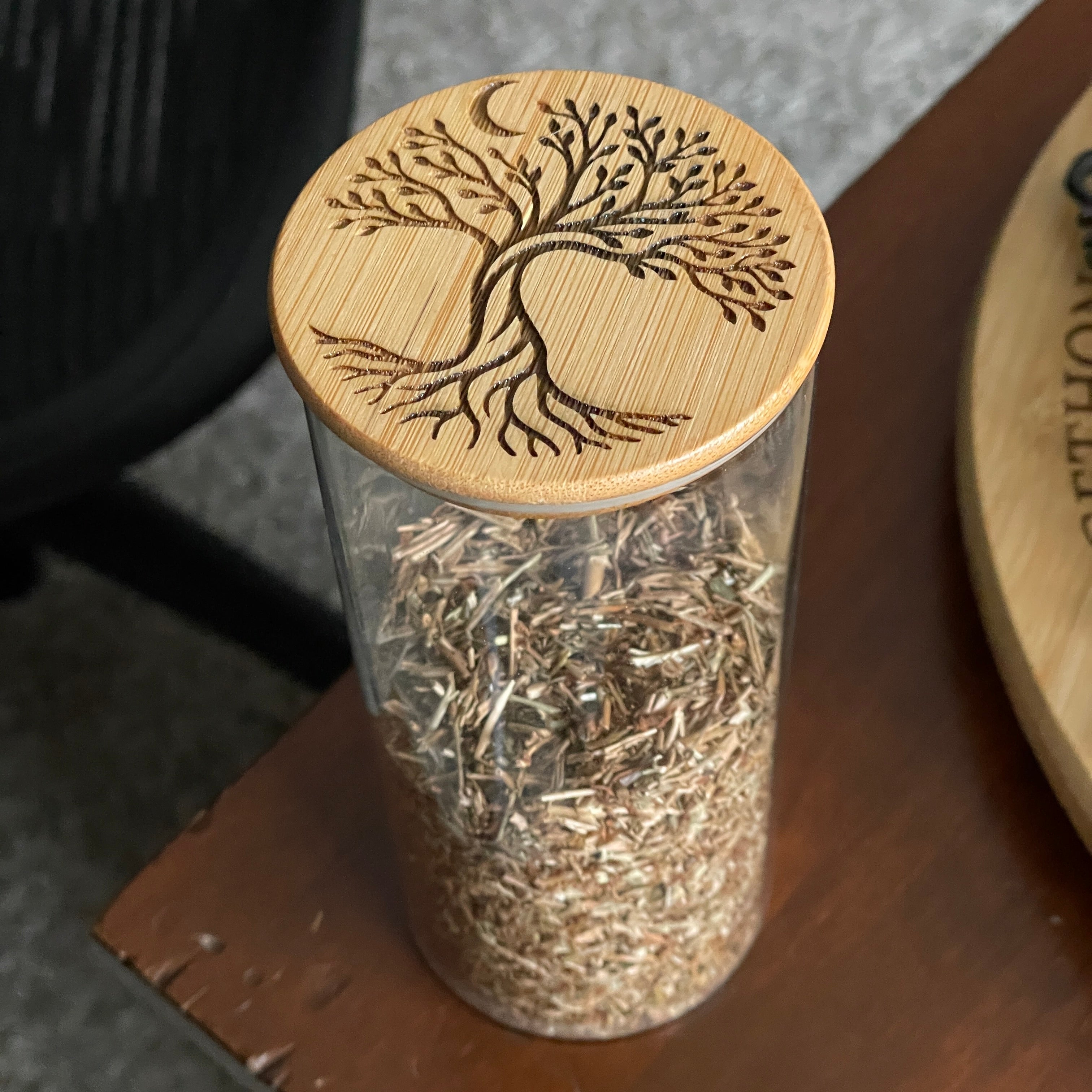 Engraved Storage Jar: Tall