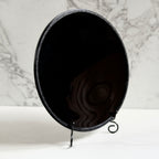 Concave Black Scrying Mirror
