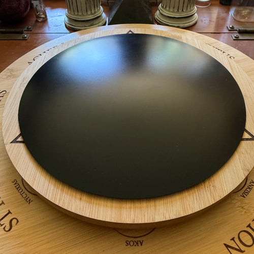 Concave Black Scrying Mirror